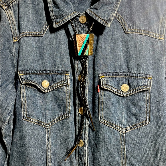 native American Indian Zuni Bolo tie - Picture 11 of 12